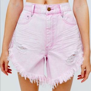 BDG Carla high-waisted denim cutoff short